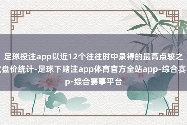 足球投注app以近12个往往时中录得的最高点较之本日收盘价统计-足球下赌注app体育官方全站app-综合赛事平台