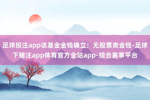 足球投注app该基金金钱确立：无股票类金钱-足球下赌注app体育官方全站app-综合赛事平台