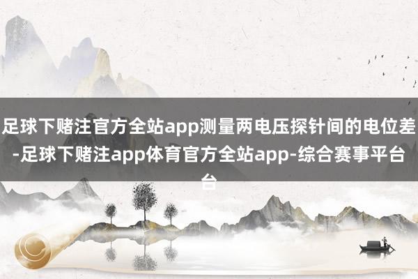 足球下赌注官方全站app测量两电压探针间的电位差-足球下赌注app体育官方全站app-综合赛事平台