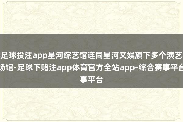 足球投注app星河综艺馆连同星河文娱旗下多个演艺场馆-足球下赌注app体育官方全站app-综合赛事平台