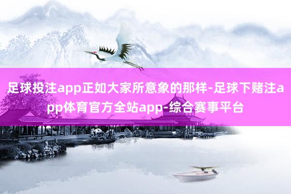 足球投注app正如大家所意象的那样-足球下赌注app体育官方全站app-综合赛事平台