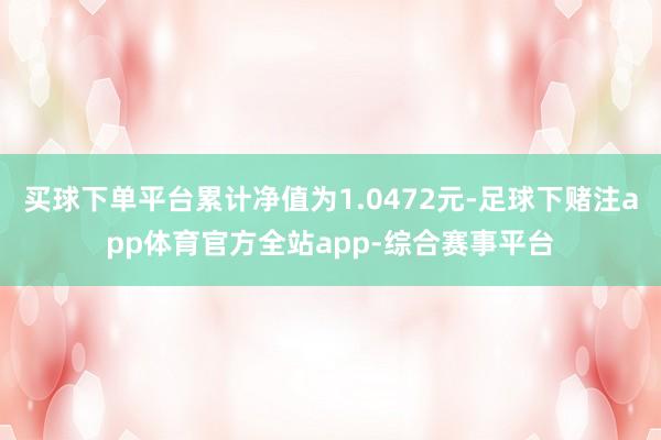 买球下单平台累计净值为1.0472元-足球下赌注app体育官方全站app-综合赛事平台