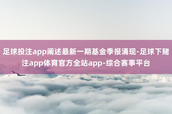 足球投注app阐述最新一期基金季报涌现-足球下赌注app体育官方全站app-综合赛事平台